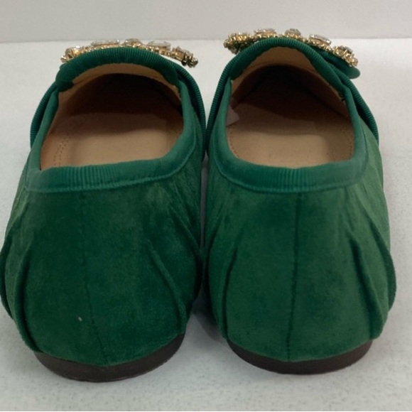 BEAUTIFUL SUEDE FLATS WITH BLING    NEW IN BOX - Picture 6 of 11